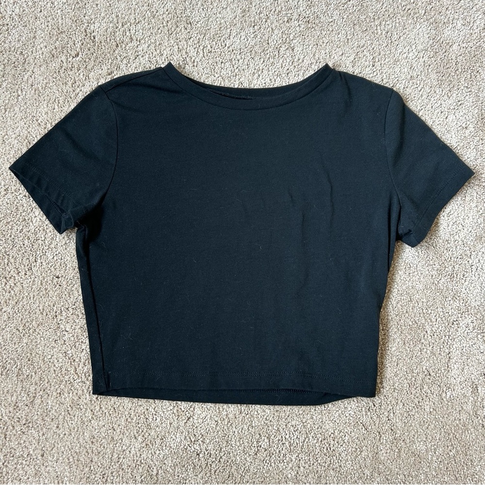 Wild Fable Classic Black Women's Crop Top